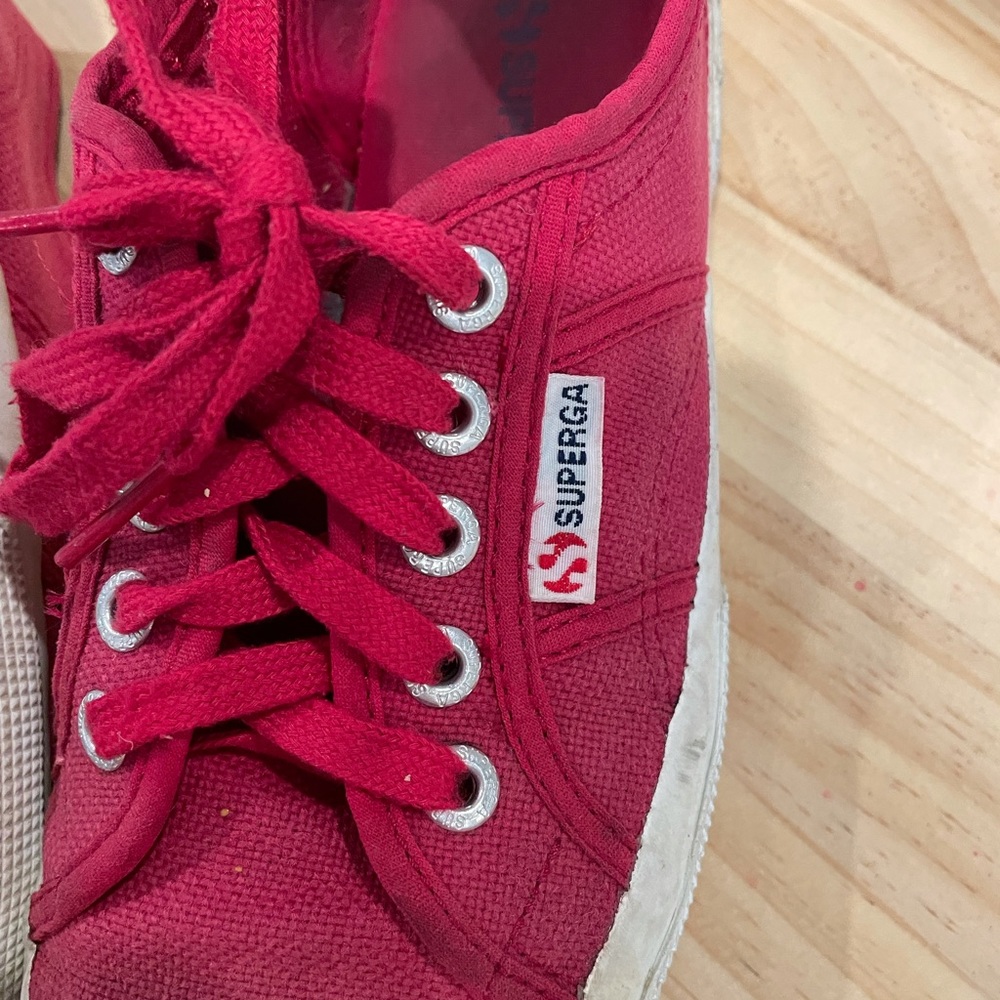 Red Superga Sneakers